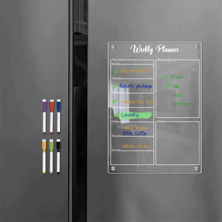 Qiunery%20Acrylic%20Calendar%20For%20Fridge%20Magnetic%20Weekly%20Planning%20Board%20Clear%20Memo%20Note%20Board%20With%206%20Markers%20For%20Office%20Home%20School%20-%20Image%205