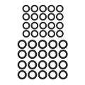Pressure Washer Rubber O-Rings For 1/4 Inch,3/8 Inch,M22 Quick Connect Coupler,40-Pack.