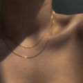 Flat Plated Stainless Steel Snake Chain Necklace For Men Boys. 