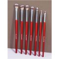 MAANGE 7pcs Professional Eye Makeup Brush Set - Red. 