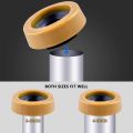 Toilet Wax Ring Kit for Floor Outlet Toilets New Install or Re-seat Include Closet Bolts,Bolt Caps,Flange and Washers.