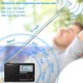Retekess V111 Portable AM FM Shortwave Radio Alarm Clock Operated AA with Earphones Jack Sleep Timer for Travel(10K StepBlack). 