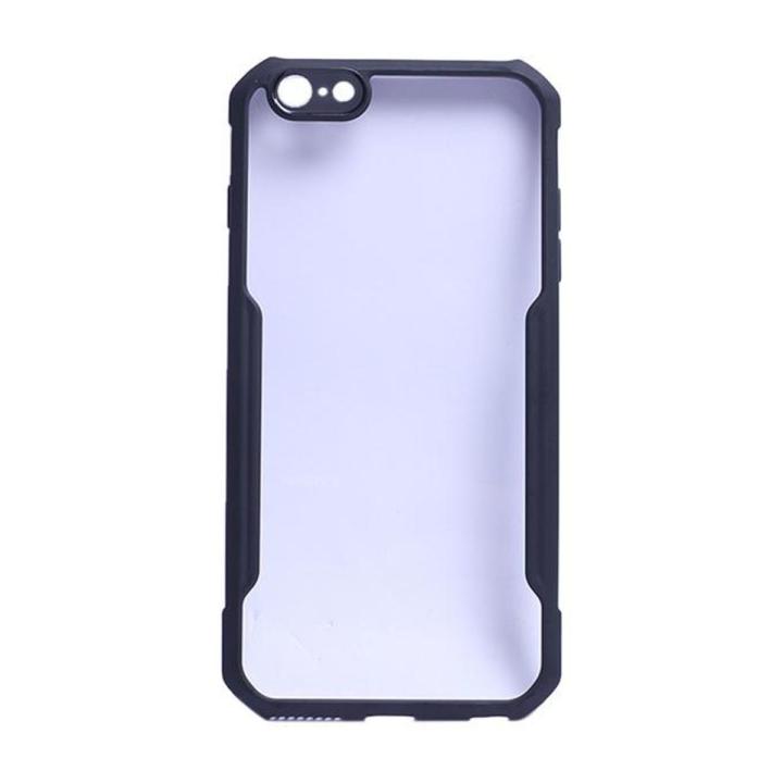 Back Cover for iPhone 6S Plus Black and Transparent