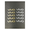 Vivo Logo Silver Metal Glossy Shine.