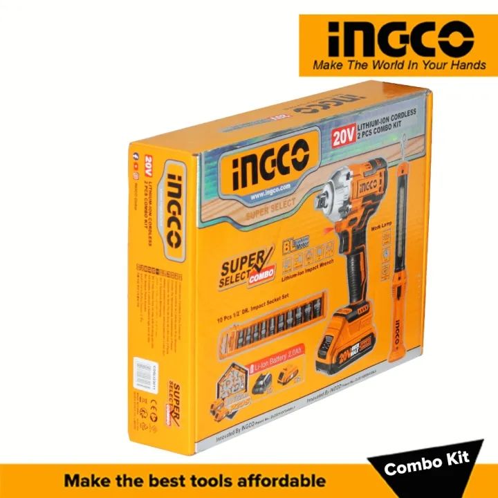 INGCO%20Cordless%202%20Pcs%20Combo%20Kit%20Including%201pcs%2020V%20300Nm%20Brushless%20Lithium-ion%20Impact%20Wrench(CIWLI2038)%20,1pcs%20Work%20Lamp,2%20Pcs%202.0Ah%20Battery%20Pack,1%20Pcs%20Charger%20and%20%20Accessories(HWLI35261)%20-%20Image%208