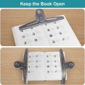 YANGMJ 2 PCS Bulldog Clips, 30cm Stainless Steel Bull Binder, Extra Paper Clips Jumbo Sliver Clamps Paper Clip Office.