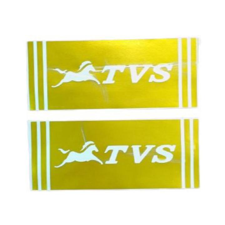 2 pcs Motorcycle front Suspension fork sticker or T VIS bike front fork logo sticker -Gold