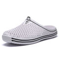 Cross-border plus size couple summer breathable hole shoes men's semi-drag soft-soled hollow lightweight home slippers women's 407.
