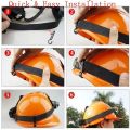 Durable 10pcs Headlamp Safety cap Head light Set Lightweight Helmet clips. 