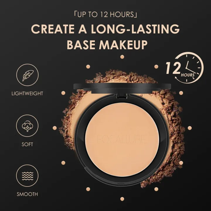 FOCALLURE%209%20Colors%20Pressed%20Powder%20Waterproof%20Long-lasting%20Full%20Coverage%20Face%20Compact%20Setting%20Powder%20Makeup%20Foundation%20Cosmetics%20-%20Image%202