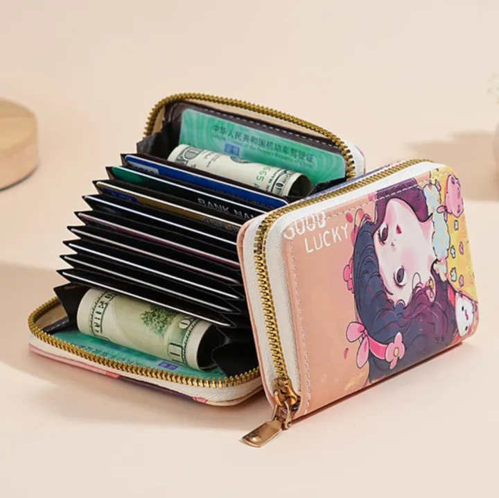 Cartoon%20Girl%20Casual%20Money%20Bag%20Coin%20Purse%20Card%20Holder%20Wallet%20-%20Image%203