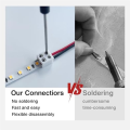 30PCS Led Strip Light Connectors Solderless 2Pin 8mm LED Connectors Strip to Wire for 5-24v Single Color LED Light Tape. 