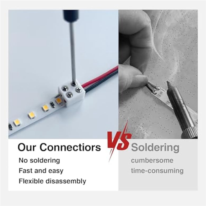30PCS%20Led%20Strip%20Light%20Connectors%20Solderless%202Pin%208mm%20LED%20Connectors%20Strip%20to%20Wire%20for%205-24v%20Single%20Color%20LED%20Light%20Tape%20-%20Image%203