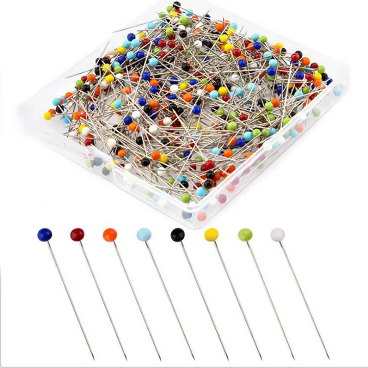 Sewing Pins 38mm Glass Ball Head Push Quilting Pins for Jewelry DIY Sewing Tool Creek