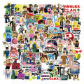 100Pcs/Pack Roblox Game Anime Figure Luggage Cup Notebook Waterproof Stickers. 