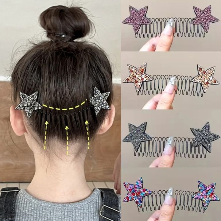 Stretchable Invisible Hair Clips - Girl U Shape Finishing Fixer Comb - Broken Hair Fixed Hairpin - Invisible Hair Holder - Creaseless Hair Clips - Broken Hair Sorting Tool