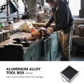 Aluminum Alloy Toolbox Accessories Storage Box Practical Aluminum Suitcase Small Toolbox Storage Box Easy to Store. 