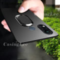 Casinglee For Infinix Hot 11S Case Soft matte full Protector Shockproof Car Magnetic Holder Ring Phone Cover Infinix Hot 11S Phone cases For girls and Boys. 