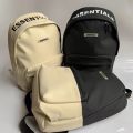 ESSENTIALS Men Women Black White Backpack College Student Casual Large Capacity Waterproof Bookbag Fashion Laptop Bag Travel. 