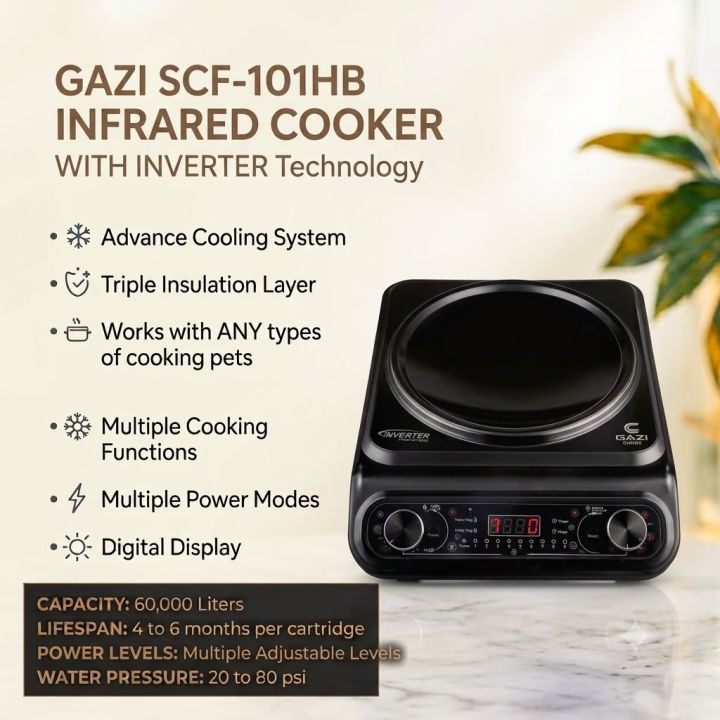 Gazi SCF-101HB 2200W Smiss Infrared Cooker