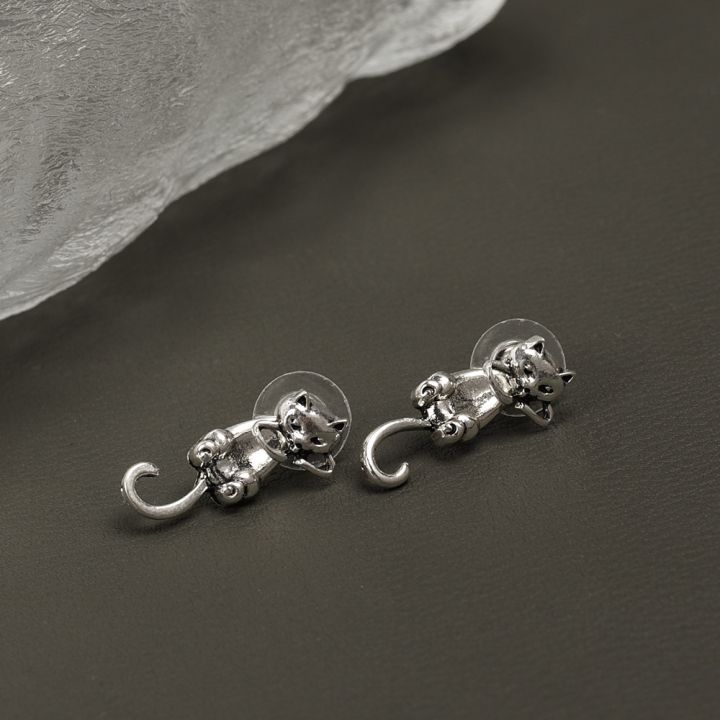 1Pair%20Fashion%20Retro%20Cute%20Cat%20Stud%20Earrings%20/%20Ladies%20Funny%20Animal%20Dangle%20Earrings%20/%20Wedding%20Party%20Minimalist%20Ear%20Jewelry%20Accessories%20-%20Image%204