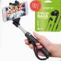 Monopod Portable Pocket Selfie Stick ( Aramio Headphone Free) - Selfie Stick. 