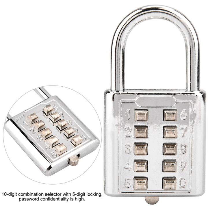 10%20Digit%20Combination%20Password%20Padlock%20Push%20Button%20Lock%20Blind%20New%20-%20Image%206