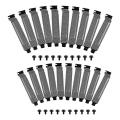 20 Pieces PCI Slot Cover Hard Steel Dust Filter Blanking Plate, Vented Slot Covers for Computer Cases with 20 Screws. 