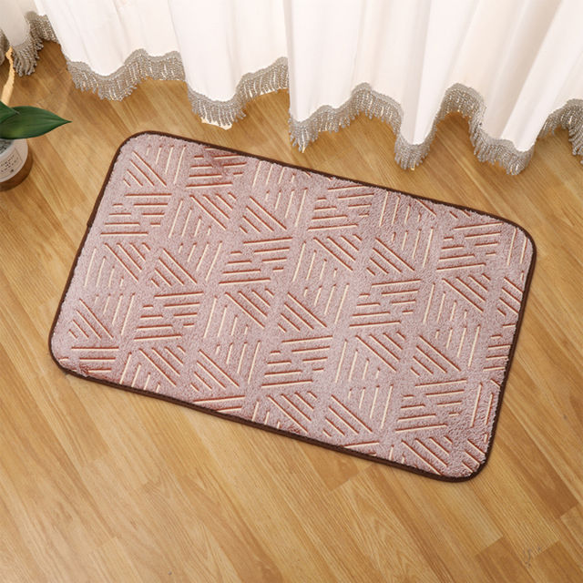 40*60cm Luminous Entrance Door Mat Soft Fleece Floor Carpet Glowing in the Dark Anti-Slip Bath Mat Bathroom Rug Kitchen Doormat