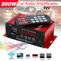G8 Car 12V 200W 2 Channel Digital Power Amplifier Stereo bluetooth AUX FM MP3 Fengshi.