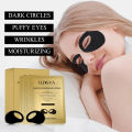 Ilisya Black Pearl Sleeping Eye Mask for Skin Care Dark Circles Hydrating Eye Patches Puffiness Wrinkle Eye Pad-10 Pairs.