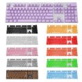 104pcs Universal Mechanical Keyboard Keycaps Ergonomic Blank Keycaps For Cherry MX Mechanical Keyboard Replacement Backlit Key. 