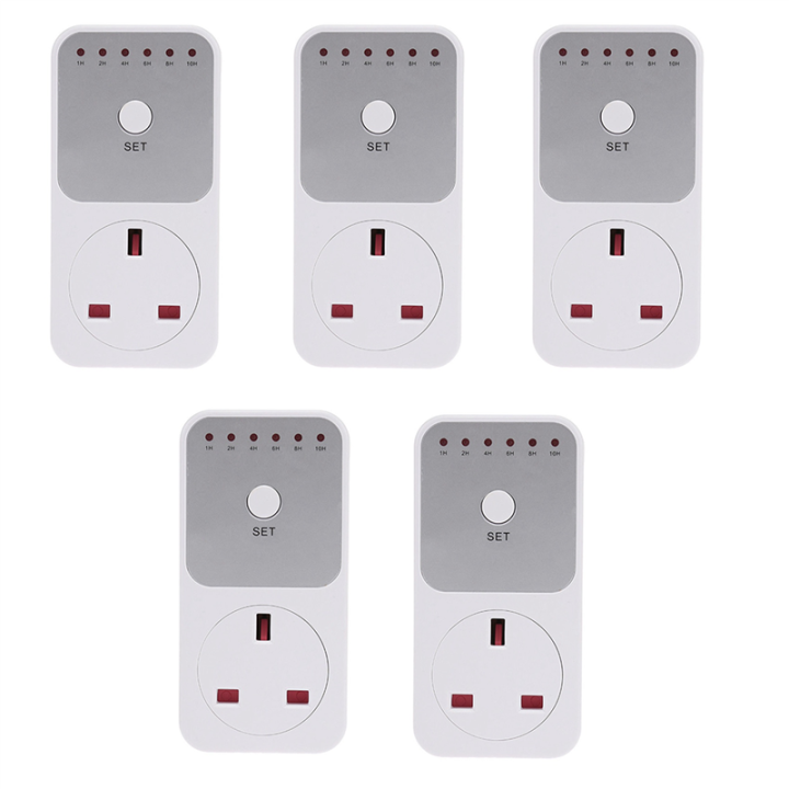 ZOROOM 5X Smart Control Countdown Timer Switch Plug-in Socket Auto Shut ...