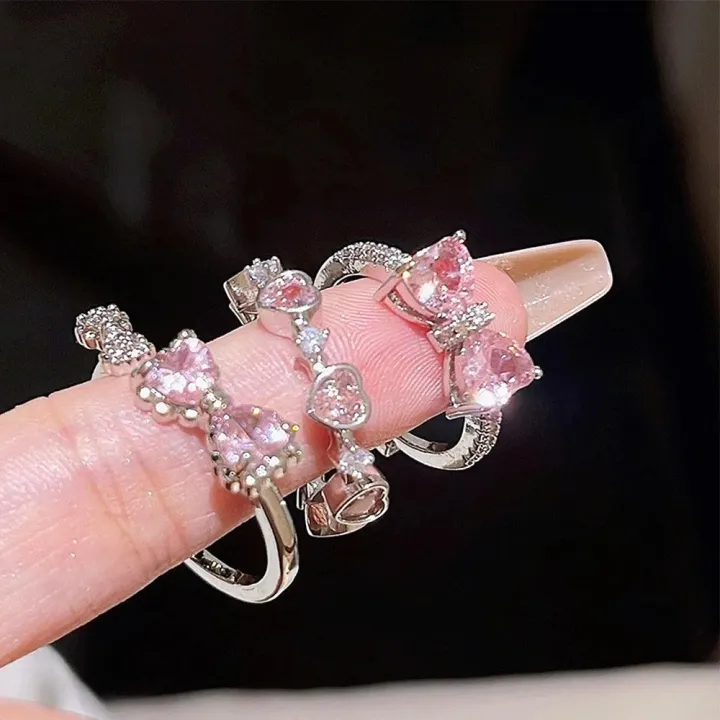 New%20Y2K%20Pink%20Crystal%20Irregular%20Heart%20Rings%20for%20Women%20Fashion%20Zircon%20Opening%20Finger%20Ring%20Sweet%20Girls%20Kpop%20Party%20Jewelry%20Gifts%20-%20Image%203