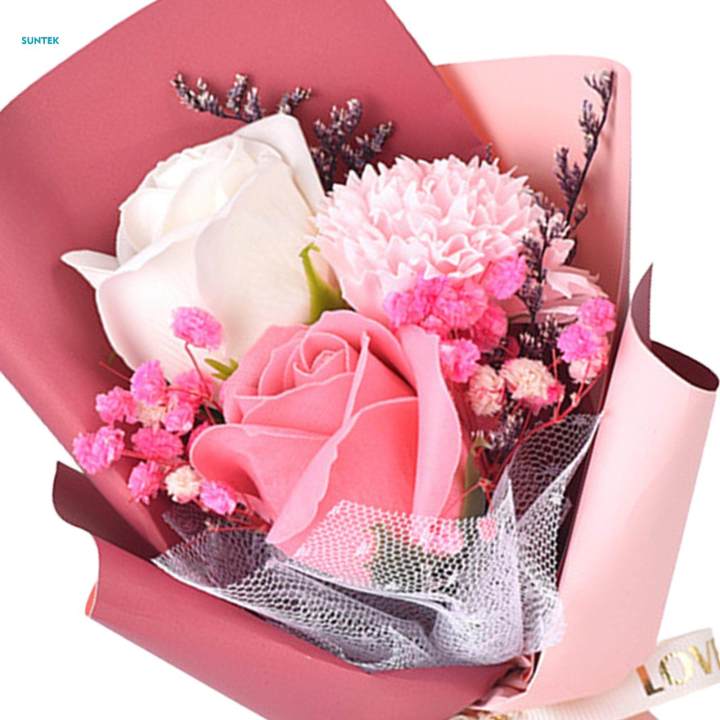 Soap%20Flower%20Bouquet%20Artificial%20Flower%20for%20Engagement%20Ceremony%20Anniversary%2015cm%20bean%20paste%20paper%20-%20Image%205