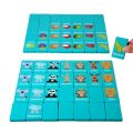 Kid Wooden Memory Solitaire Matching Game Two Player Party Family Board Games Fruit Animal Cartoon Early Educational Puzzles Toy.