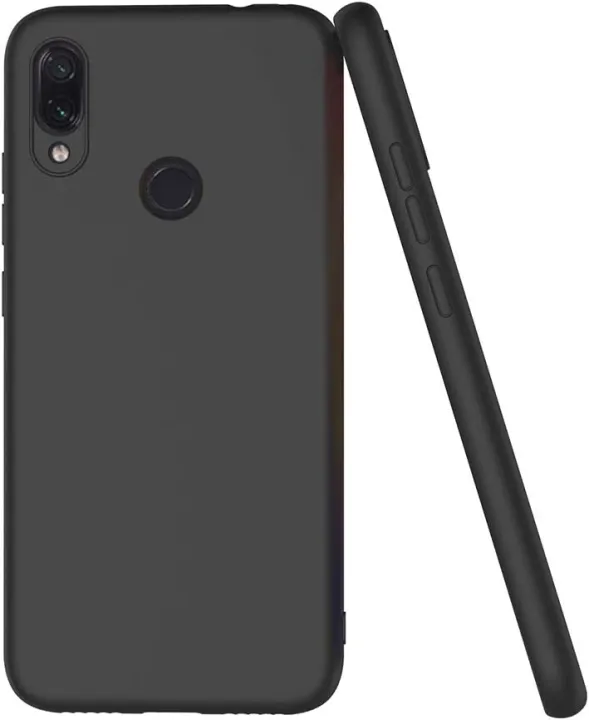 For%20Xiaomi%20Redmi%20Note%207/%20Note%207%20Pro%20Premium%20Silicone%20Matte%20Soft%20Phone%20Case%20-%20Black%20-%20Phone%20Back%20Cover%20-%20Image%202