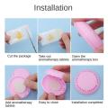 5/1Pcs Toilet Aromatherapy Fragrance Lasting Solid Air Freshener For Wardrobe Car Household Round Air Fresher Bathroom Supplies.