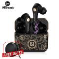 Wiresto True Wireless Earbuds Mini Earphone Headphone TWS Wireless Bluetooth V5.0 Headset Sport Music Stereo Headphone Noise Canceling with Microphone Free Case Box Charging Case. 