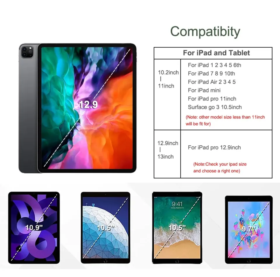 Tablet sleeve bag for iPad Pro 12 11 13 inch pouch iPad 10th 9th