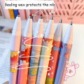 6PCS/Set Cute Cartoon Press Kawaii Pen Student Stationery Black Ball Point Pens Students Writing Tool. 
