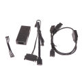 RGB Convertor 3pin To 4pin ARGB Light Fan Converter With 3-Way Splitter 5V/3pin ADD-RGB To 12V/4PIN Adapter.