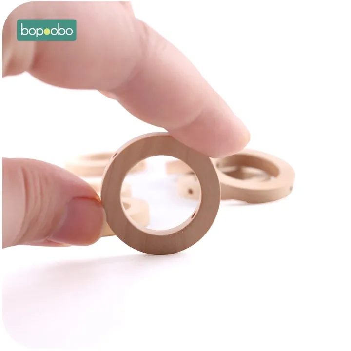 Bopoobo%2030mm%20Wood%20Ring%20Teether%20Baby%20Wooden%20Teether%20Pacifier%20Chain%20Accessories%20New%20Born%20Product%20Baby%20Toys%20Wooden%20Rings%20-%20Image%204