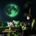 5-30cm Luminous Moon 3D Wall Sticker Fluorescent Glow In The Dark Moon Wall Stickers Decals Wallpaper Kids Room Home Decorations. 