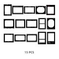 (New)RH Online 15PC Time Boundary erie Waterproof PET ticker Album Diary Journal Decorative Craft crapbooking DIY ticker.