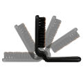 Boar Bristle Hair Brush Black Foldable Portable Comb Pocket Collapsible Travel Soft Massager Styling Tool Salon Men Women Gift Jessica. 