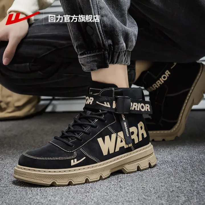 Warrior%20Official%20Flagship%20Store%20Men's%20Shoes%20Autumn%20New%20High-Top%20Fashion%20Worker%20Boot%20Trendy%20British-Style%20All-Matching%20Men's%20Boots%20-%20Image%204
