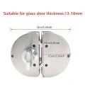 Heavy Duty 3 Keys Office Glass Door Lock 13-18mm No Need Drilling Glass Display Cabinet Locks Stainless Steel Rotary Sliding Room Door Locks Shop. 