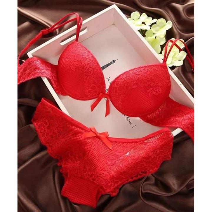 Comfortable foam net Bra and Panty Lingeria Set For Women