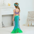 Mermaid Dress for Girl Ariel Prom Princess Costumes Cosplay Dress for Kids Girls Birthday Party Dress Up Gown Halloween Clothing.